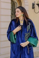 Midnight Peacock Kaftan