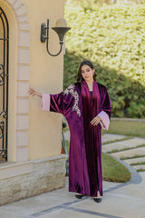 Burgundy Peacock Qaftan