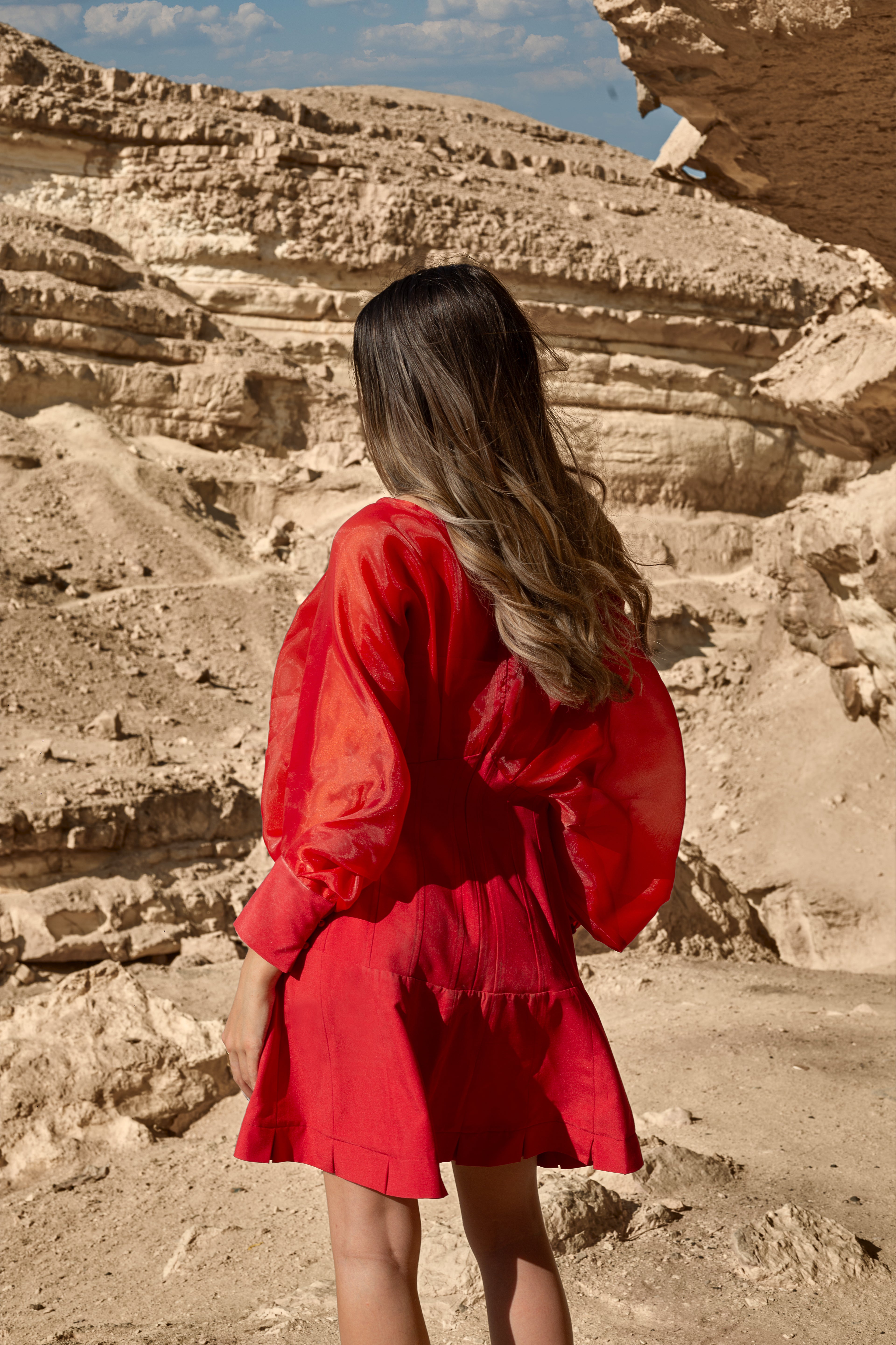 Off-Shoulder Statement Dress — Wujud