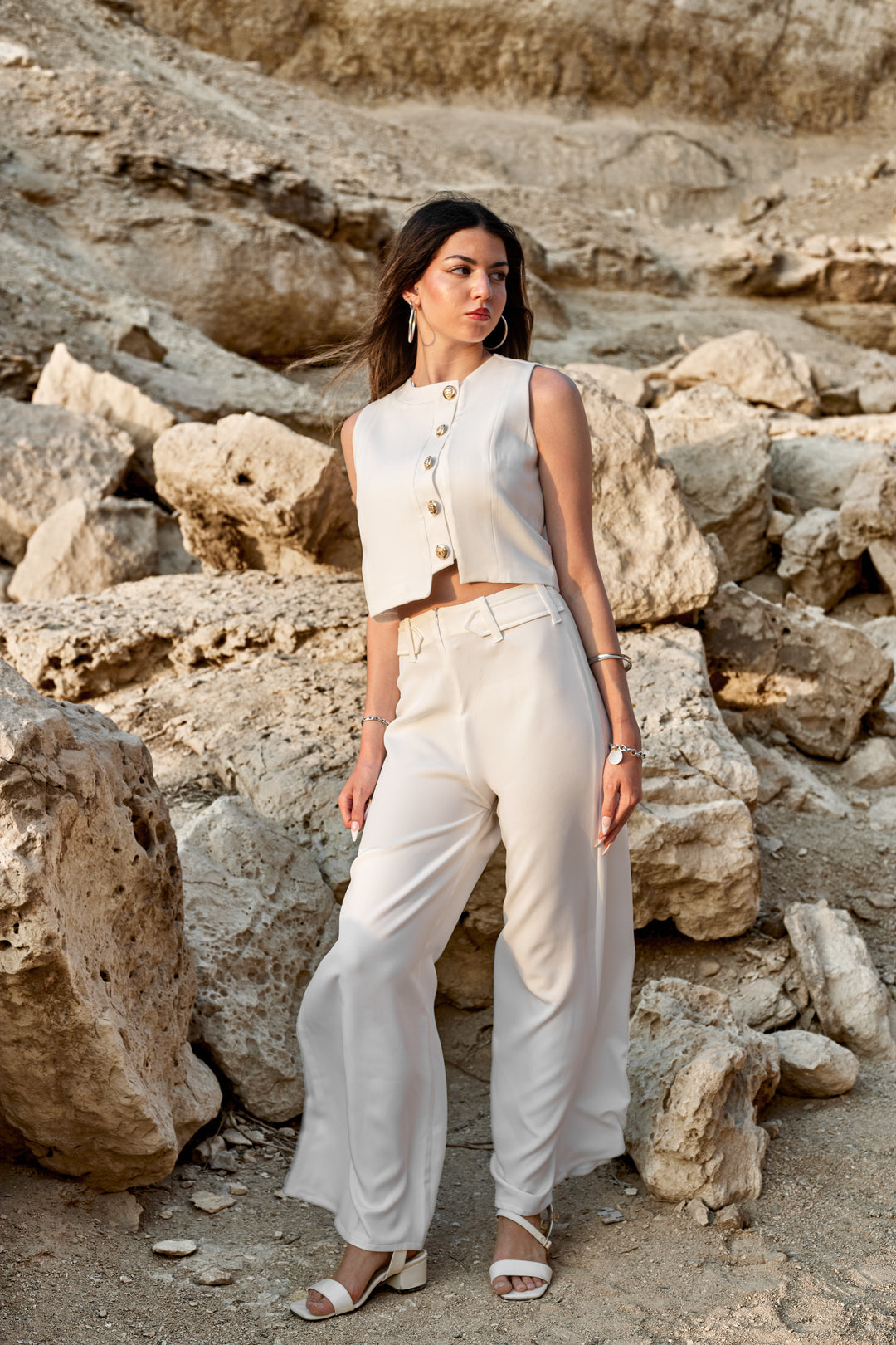 Tailored Buttoned Co-Ord Set