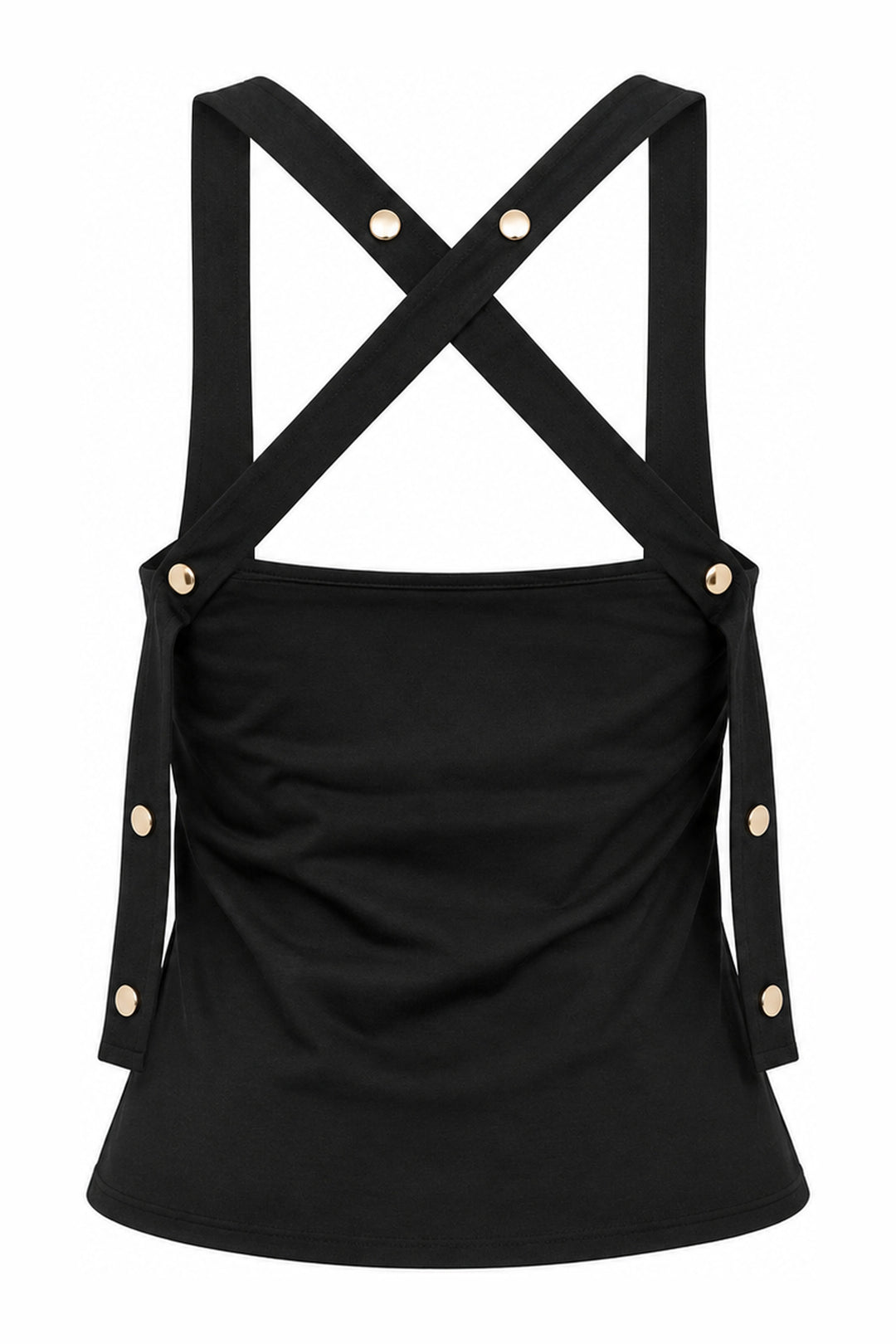 Midnight Black Strap Top — Wujud