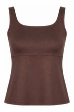 Load image into Gallery viewer, Mocha Brown Strap Top — Wujud
