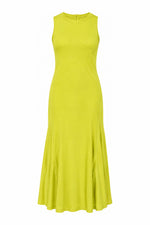 Load image into Gallery viewer, Sculpted Minimal Maxi Dress in Lemon — Wujud
