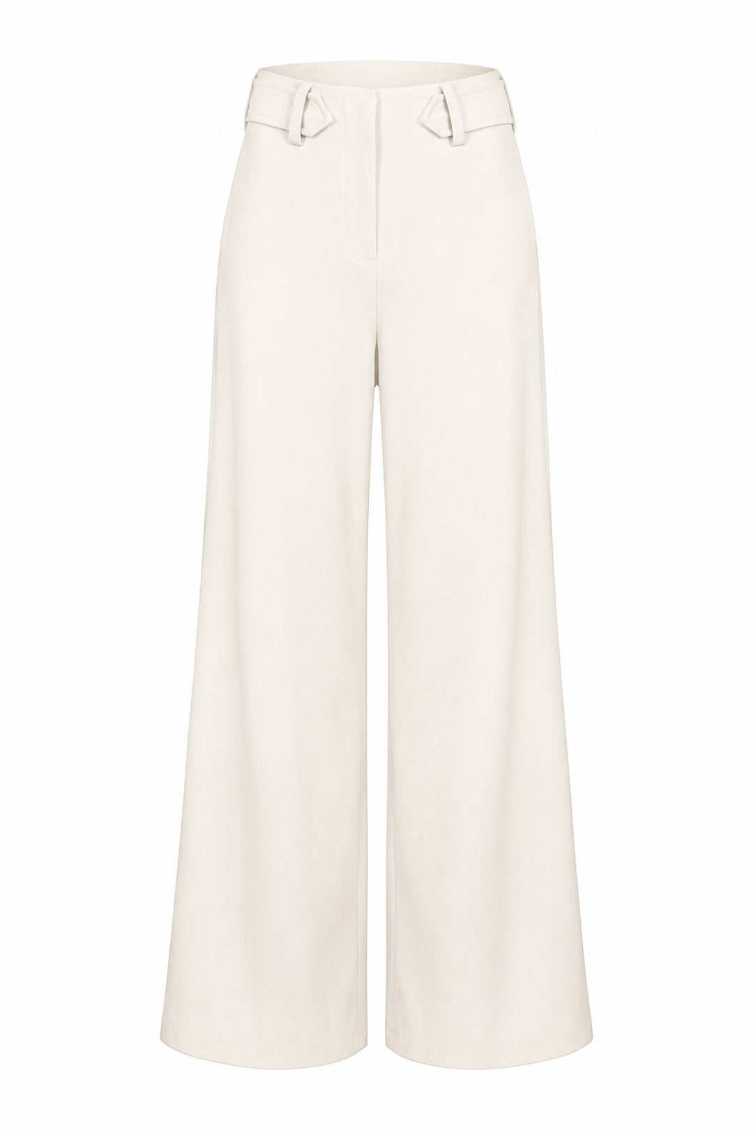 Tailored Buttoned Co-Ord Set in Off-white — Wujud