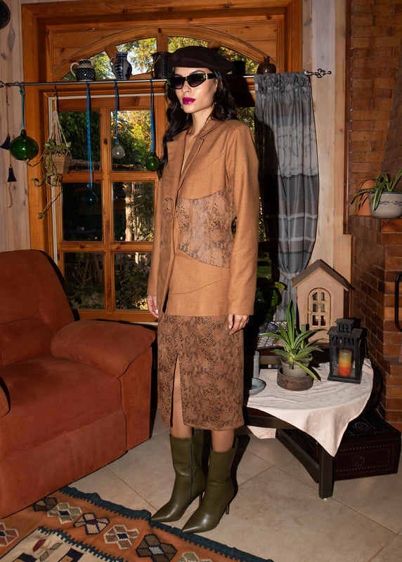 skirt - Brown - image