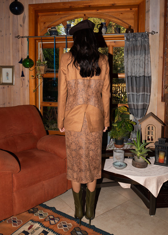 jacket corset - Brown - image