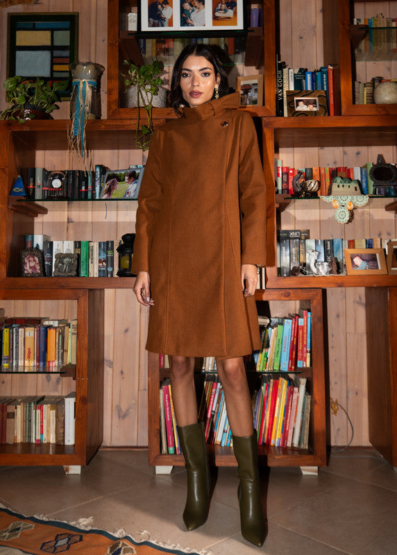 Coat   brown   image