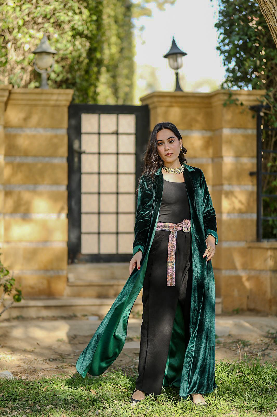 Verdant muse qaftan
