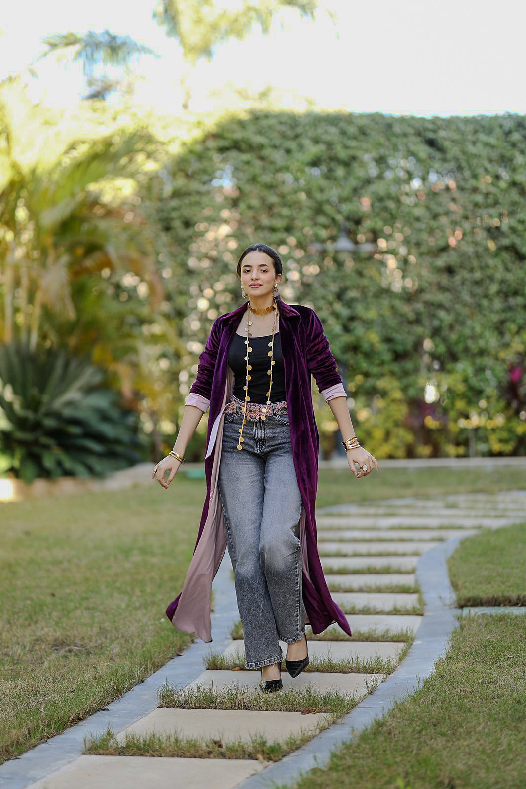 Veloura Plum Qaftan
