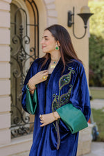 Load image into Gallery viewer, Midnight Peacock Kaftan
