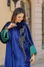 Load image into Gallery viewer, Midnight Peacock Kaftan
