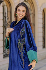 Load image into Gallery viewer, Midnight Peacock Kaftan
