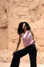 Load image into Gallery viewer, Blush Pink Strap Top — view 6 — Wujud
