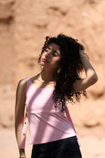 Load image into Gallery viewer, Blush Pink Strap Top — view 7 — Wujud
