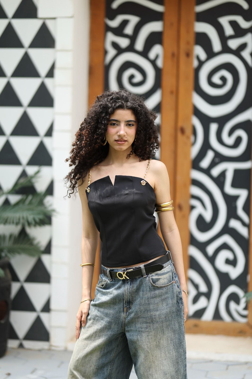 Midnight Chain Corset Top — Wujud