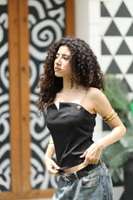 Load image into Gallery viewer, Midnight Chain Corset Top — view 6 — Wujud
