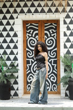 Load image into Gallery viewer, Midnight Chain Corset Top — view 5 — Wujud
