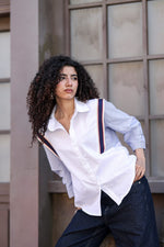 Load image into Gallery viewer, Statement Contrast Shirt - White
