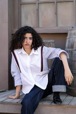 Load image into Gallery viewer, Statement Contrast Shirt - White
