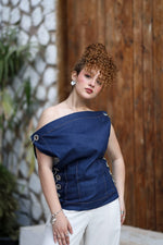Load image into Gallery viewer, Statement Denim Top
